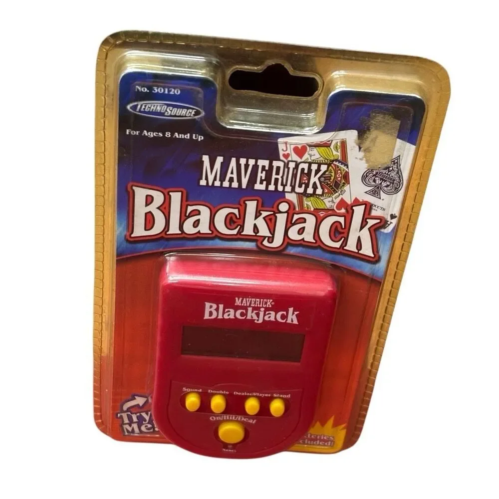 Techno Source Maverick Blackjack Model 30120 Handheld Electronic Game 2002 NOS